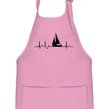 Kuchyňská zástěra EKG plachetnice - Dětská zástěra na vaření - Univerzální velikost ( Růžová )