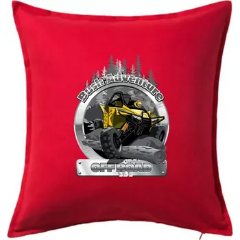 Polštář ATV Bush Adventure - Polštář 50x50 - 50x50 - Pouze potah ( Červená )