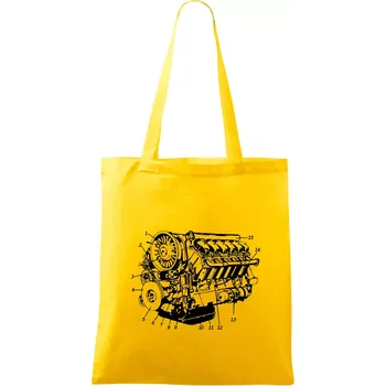 Nákupní taška Motor T930 - 3 - Taška bavlněná - 42 x 38 cm ( Žlutá )