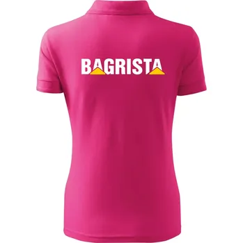 Bagrista nápis - Polokošile dámská Pique Polo - L ( Purpurová )