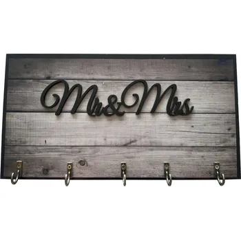 Věšák Věšák na klíče "Mr & Mrs" čislo: 3