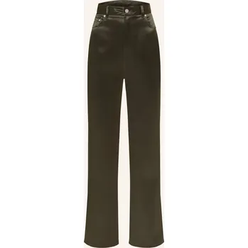 Dámské kalhoty Nanushka Dámské Saténové Kalhoty Tita, tmavě zelená, 38