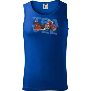 Cestovní motorka Amerika červená - Tílko pánské Core - S ( Královská modrá )