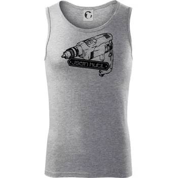 Jsem kutil - Tílko pánské Core - 2XL ( Tmavě šedý melír )