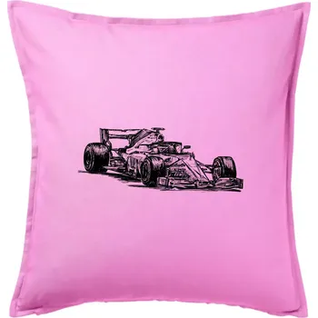 Polštář Formule v závodě - Polštář 50x50 - 50x50 - Pouze potah ( Růžová )