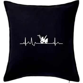 Polštář EKG sněžná fréza - Polštář 50x50 - 50x50 - Pouze potah ( Černá )