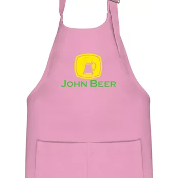 Kuchyňská zástěra John Beer - Pivo - Dětská zástěra na vaření - Univerzální velikost ( Růžová )