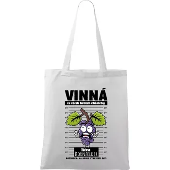 Vinná réva odsouzena Dornfelder - Taška bavlněná - 42 x 38 cm ( Bílá )
