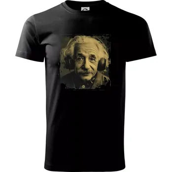 Pánské tričko Albert se sluchátky - Triko extra velké (5-8XL) - 7XL ( Černá )