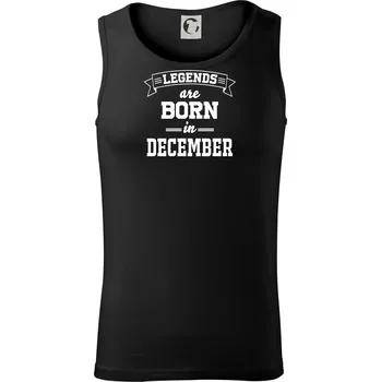 Legends are born in December - Tílko pánské Core - XL ( Černá )