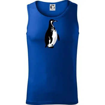 Tučňák černobílý z boku - Tílko pánské Core - L ( Královská modrá )