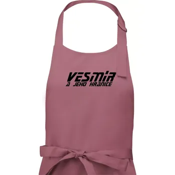 Kuchyňská zástěra Vesmír a jeho hranice - Pánská zástěra na vaření - Univerzální velikost ( Starorůžová )