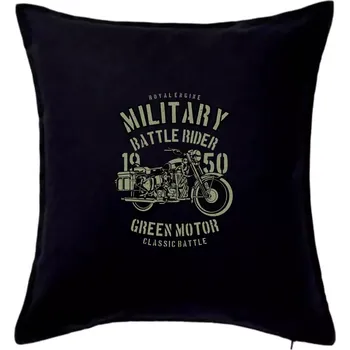 Polštář Green Military Ride - Polštář 50x50 - 50x50 - Pouze potah ( Černá )