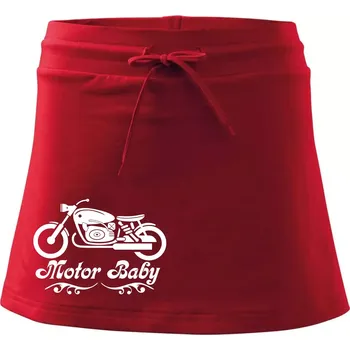 Dámská sukně Motor baby - Sportovní sukně - two in one - M ( Červená )