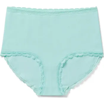 Kalhotky 703294 - Tchibo - Kalhotky s vysokým pasem »light-shaping« - pro ženy - vel. XL 48/50 - barva: tyrkysová
