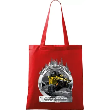 Nákupní taška ATV Bush Adventure - Taška bavlněná - 42 x 38 cm ( Červená )