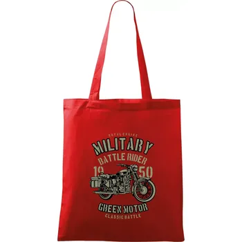Nákupní taška Green Military Ride - Taška bavlněná - 42 x 38 cm ( Červená )