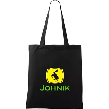 Nákupní taška Johník - Taška bavlněná - 42 x 38 cm ( Černá )