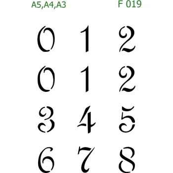 Šablona F 019 - A3 , Lepící fólie