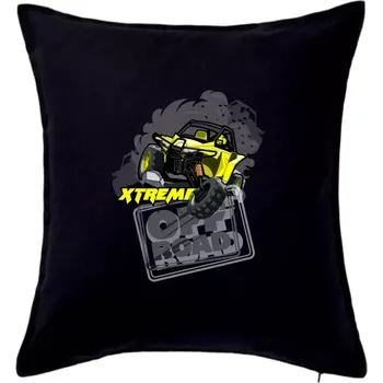 Polštář ATV xtreme race - Polštář 50x50 - 50x50 - Pouze potah ( Černá )