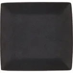 Clay Keramický čtvercový mělký talíř Caviar 27×27 cm, černý