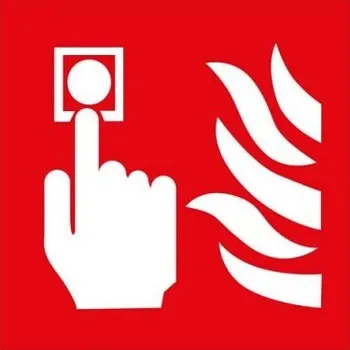 Fotoluminiscenční samolepka Požární hlásič 150 x 150 mm