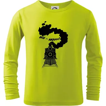 Dětská móda Mašina - Hu - Triko dětské Long Sleeve - 134 cm/8 let ( Limetková )