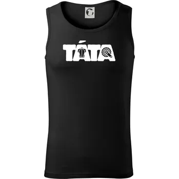 Táta nápis - cyklista - Tílko pánské Core - L ( Černá )