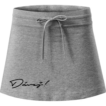 Dámská sukně Řekni to - Dávej - Sportovní sukně - two in one - M ( Tmavě šedý melír )