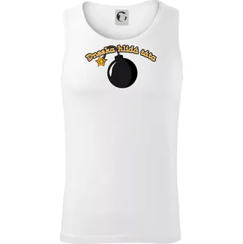 Dneska hlídá táta - Tílko pánské Core - 2XL ( Bílá )