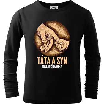 Chlapecké oblečení Táta a syn nejlepší dvojka - Triko dětské Long Sleeve - 158 cm/12 let ( Černá )