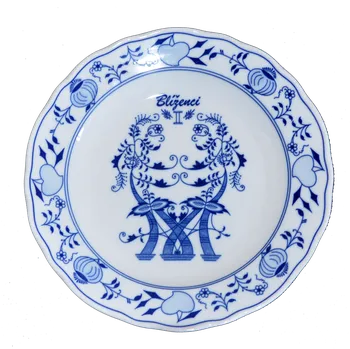 Talíř Cibulák Talíř zvěrokruh horoskop BLÍŽENCI 24cm Originál Český porcelán Dubí