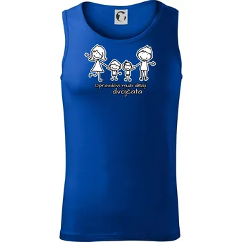 Opravdoví muži dělají dvojčata - kluk kluk - Tílko pánské Core - M ( Královská modrá )