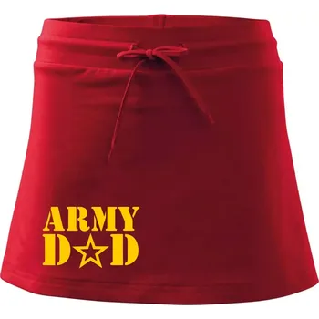 Dámská sukně Army dad - Sportovní sukně - two in one - XS ( Červená )