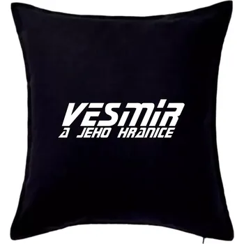 Polštář Vesmír a jeho hranice - Polštář 50x50 - 50x50 - Včetně výplně ( Černá )