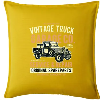 Polštář Vintage Truck - Polštář 50x50 - 50x50 - Pouze potah ( Žlutá )
