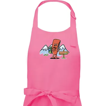 Kuchyňská zástěra Hřebenová túra - Dámská zástěra na vaření - Univerzální velikost ( Růžová )