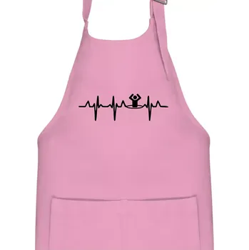 Kuchyňská zástěra EKG otužování - Dětská zástěra na vaření - Univerzální velikost ( Růžová )