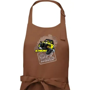 Kuchyňská zástěra ATV xtreme race - Dámská zástěra na vaření - Univerzální velikost ( Kakaová )