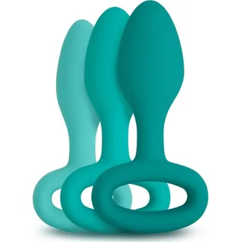 Anální kolík Sada análních kolíků PlusOne Plug Training Set 3 ks zelená - s kupónem KUP15 cena 1104 Kč + extra diskrétní expedice