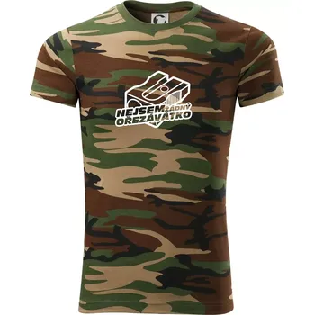 Pánské tričko Ořezávátko - Army CAMOUFLAGE - L ( Hnědý maskáč )