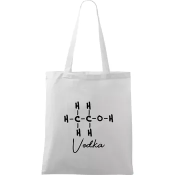 Barová chemie - vodka - Taška bavlněná - 42 x 38 cm ( Bílá )