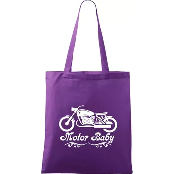 Motor baby - Taška bavlněná - 42 x 38 cm ( Fialová )