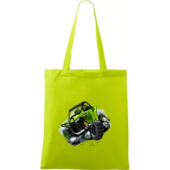 ATV bugina zelená - Taška bavlněná - 42 x 38 cm ( Limetková )