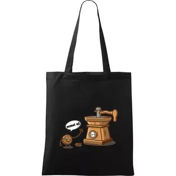 Nákupní taška Nemel už - káva - Taška bavlněná - 42 x 38 cm ( Černá )