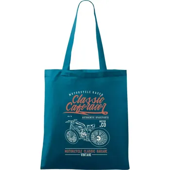 Classic Caferacer - Taška bavlněná - 42 x 38 cm ( Petrolejová )