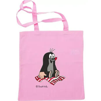 Plátěná taška Krtek růžová