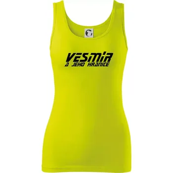 Vesmír a jeho hranice - Dámské tílko - XS ( Limetková )