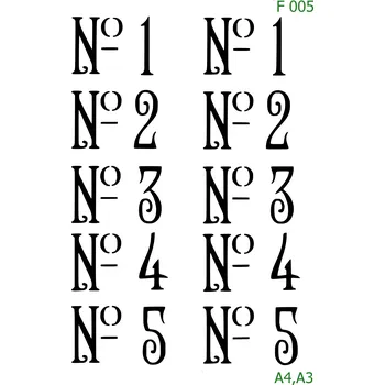 Šablona F 005 - A3 , Nelepící folie