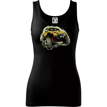 Dámské oblečení Žlutý offroad s navijákem - Dámské tílko - XS ( Černá )